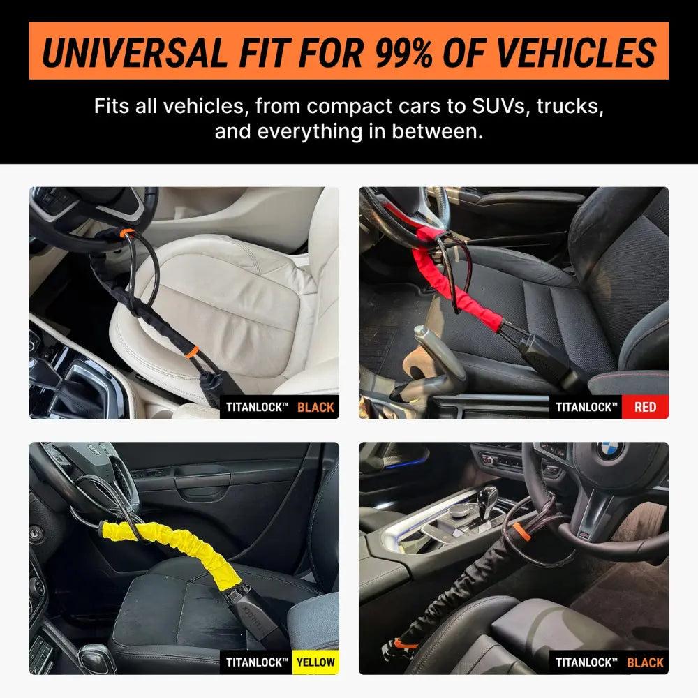 TitanLock™ | Military-Grade Steering Wheel Lock